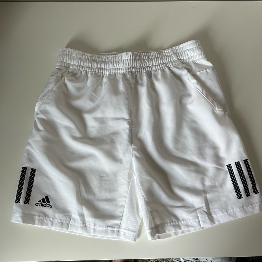 Adidas Kids White Athletic Shorts size 13-14